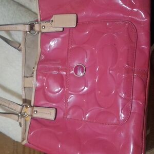 Coach patten leather purse